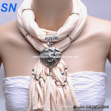 Fashion Heart Pendant Lady Scarf (SNSMQ1004)